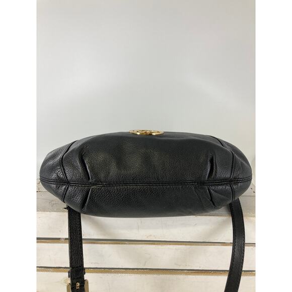 MICHAEL KORS MEDIUM BLACK PEBBLED LEATHER CROSSBODY BAG - Picture 7 of 13